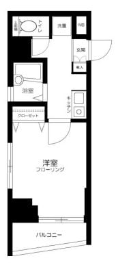 水天宮前駅 徒歩3分 6階の物件間取画像