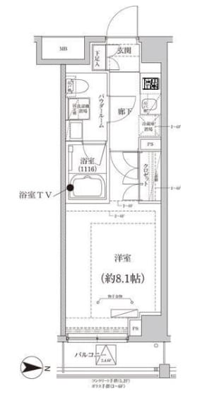 CREALpremier大島の物件間取画像