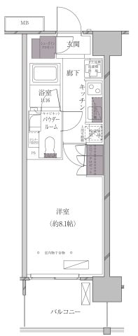 A-standard芝浦　の物件間取画像