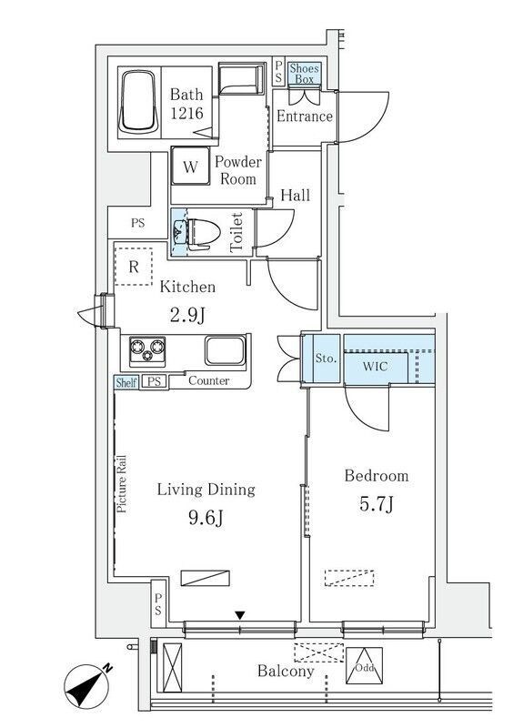 Ｒａｕｍ麻布十番の物件間取画像