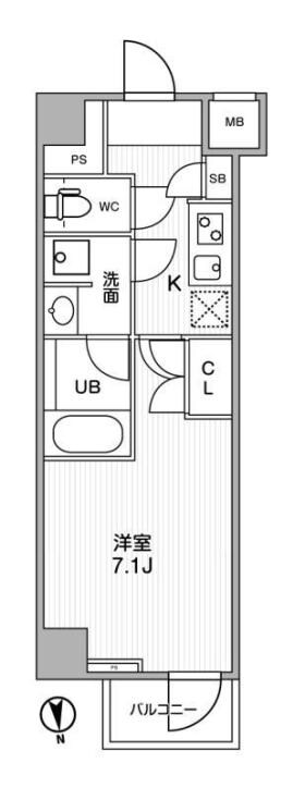 ALTERNA神楽坂Ⅱの物件間取画像