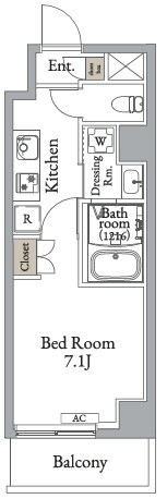 メトロステージ亀有の物件間取画像