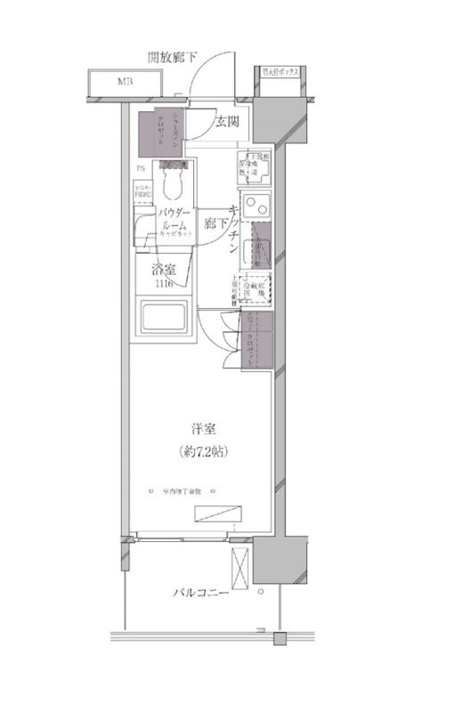 A-standard芝浦の物件間取画像