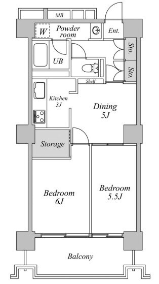 六本木ビュータワーの物件間取画像