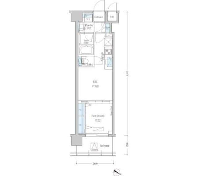 森下駅 徒歩5分 2階の物件間取画像