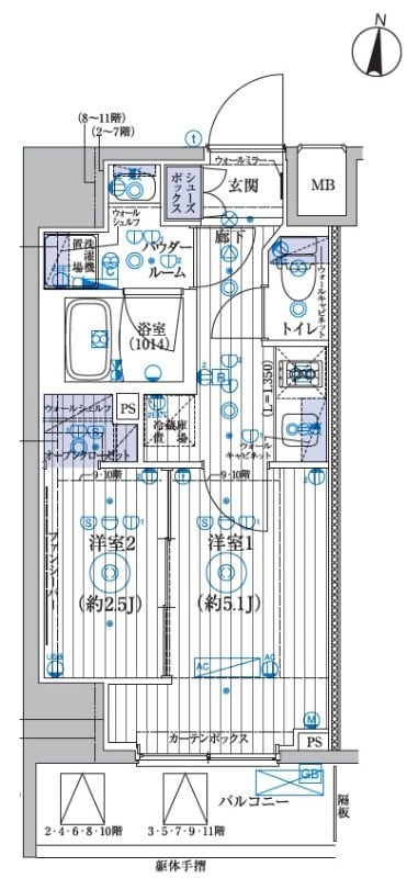 ブライズ東陽町の物件間取画像