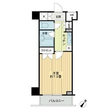 パレステュディオ新宿パークサイドの物件間取画像