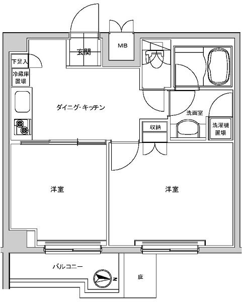 住吉駅 徒歩12分 8階の物件間取画像