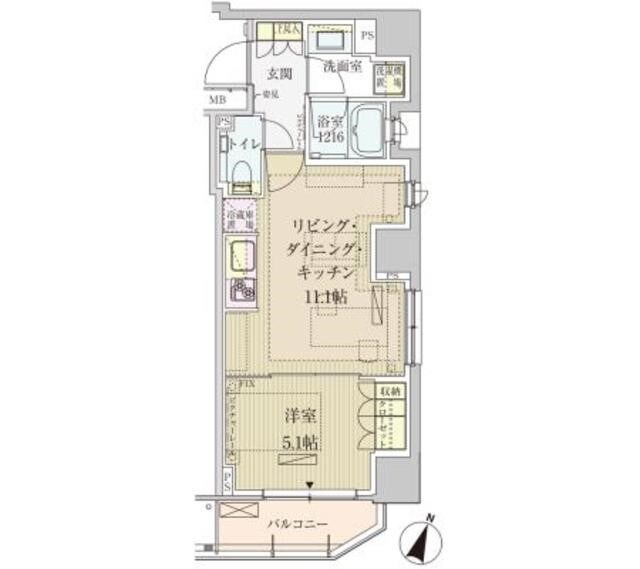 パークアクシス赤坂見附の物件間取画像
