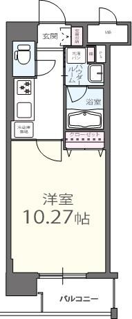 菊川駅 徒歩4分 7階の物件間取画像