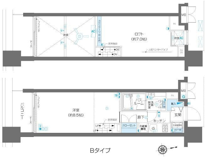 ZOOM麻布十番の物件間取画像