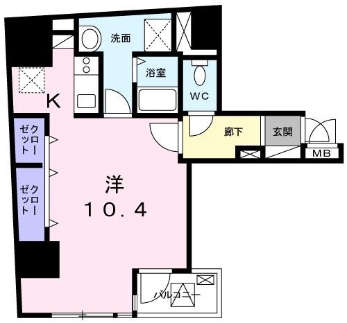 コンフォート芝大門の物件間取画像