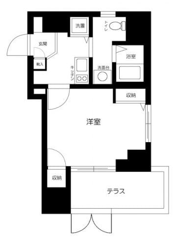 クローバーコート黒門町の物件間取画像