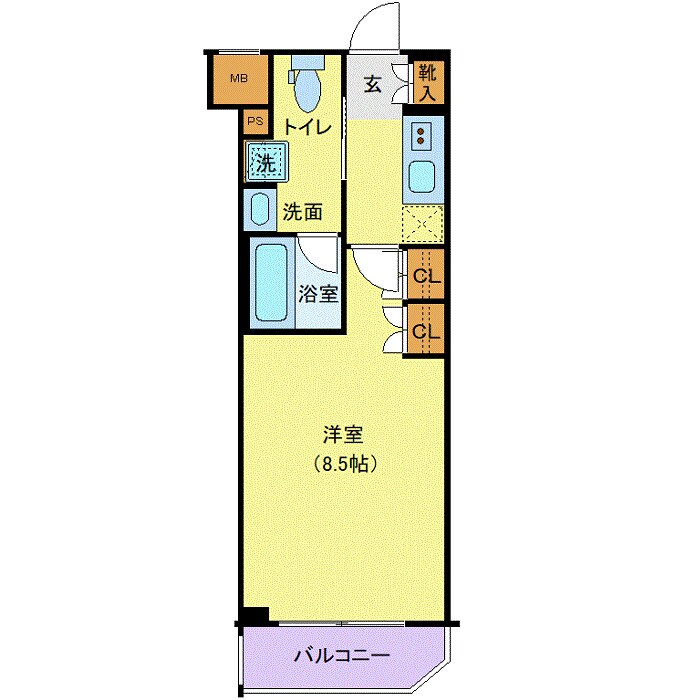 メイクスデザイン住吉アジールコートの物件間取画像