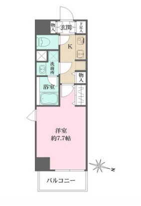 森下駅 徒歩5分 4階の物件間取画像