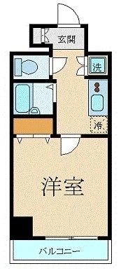 スカイコートヴィーダ五反田WESTの物件間取画像