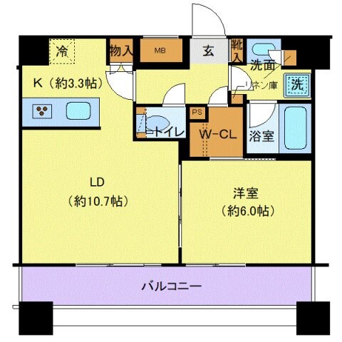 エクセレントシティ千葉中央エアレジデンスの物件間取画像