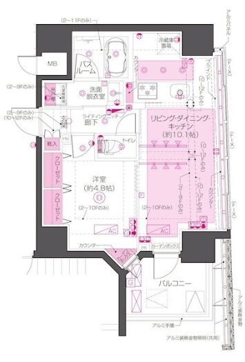 岩本町駅 徒歩5分 4階の物件間取画像