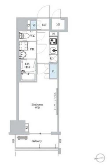 蔵前駅 徒歩6分 2階の物件間取画像