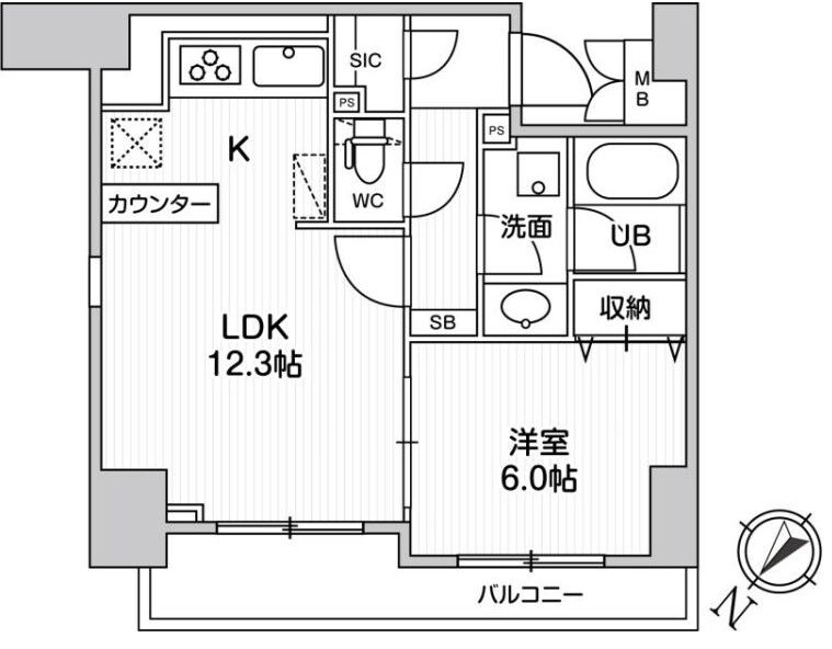 Alpha Prime日本橋EASTの物件間取画像