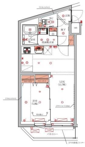 京成曳舟駅 徒歩8分 2階の物件間取画像