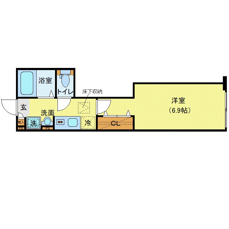 エクセラン南千住の物件間取画像