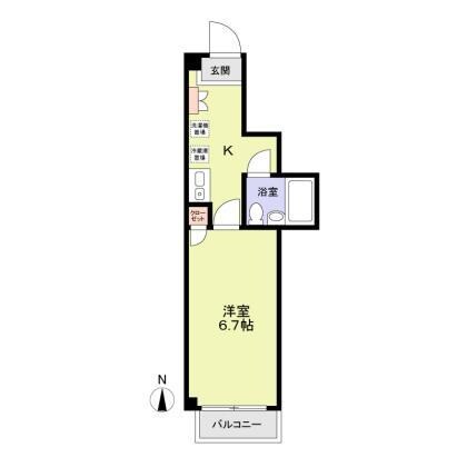 ダイヤモンドレジデンス松が谷の物件間取画像