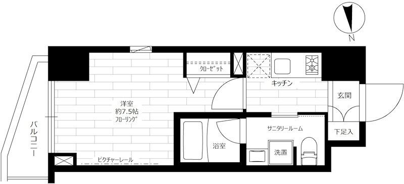 新御徒町駅 徒歩6分 9階の物件間取画像