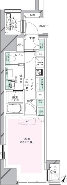 レジデンス二番町の物件間取画像