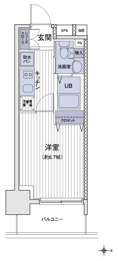 エスティメゾン大島の物件間取画像