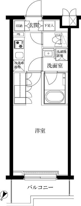 ルーブル蓮根弐番館の物件間取画像