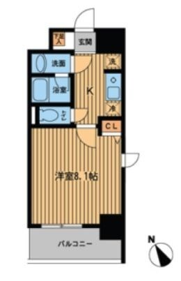 プライムアーバン門前仲町の物件間取画像