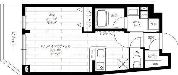 富士見台駅 徒歩3分 2階の物件間取画像
