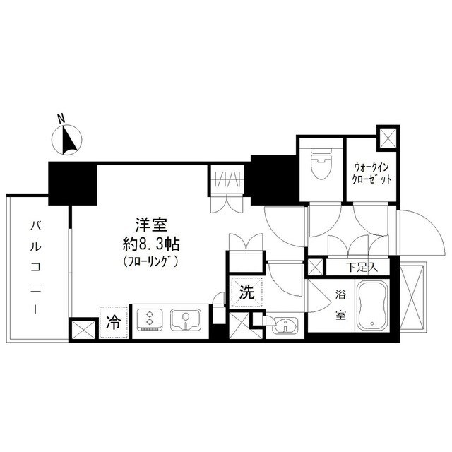 パークリュクス虎ノ門の物件間取画像