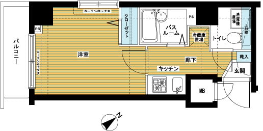 トーシンフェニックス八丁堀の物件間取画像