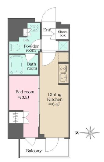 ウエリスアーバン錦糸町の物件間取画像