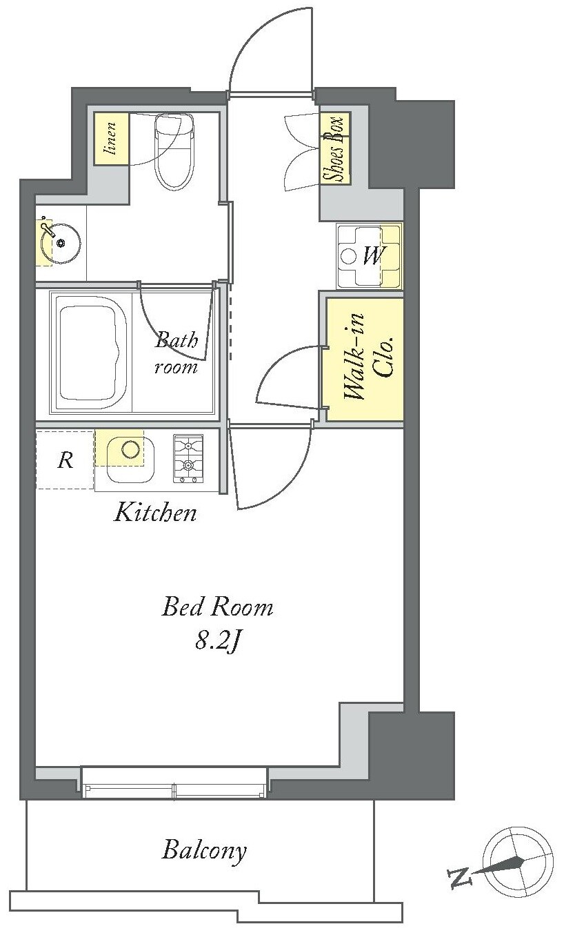 プライムメゾン清澄白河の物件間取画像