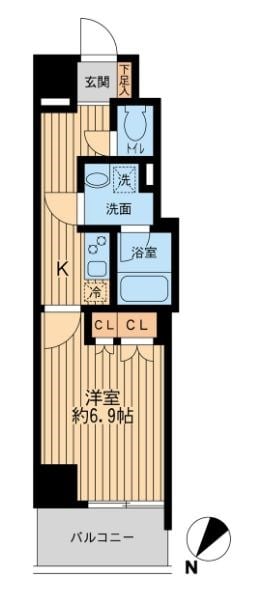 日本橋ファーストレジデンスの物件間取画像