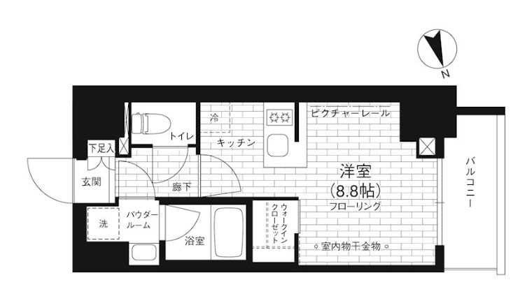 ステージファースト亀戸の物件間取画像