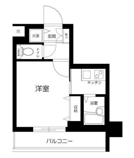 浅草駅 徒歩4分 4階の物件間取画像