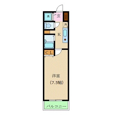 カスタリア新宿の物件間取画像