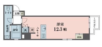 四谷三丁目駅 徒歩1分 8階の物件間取画像