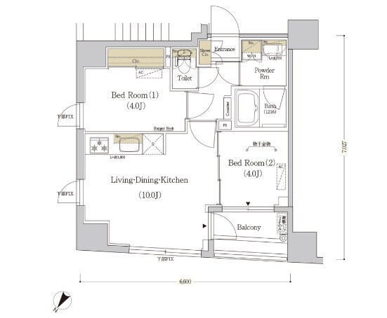 アーバネックス日本橋水天宮の物件間取画像