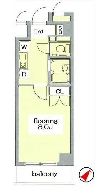 グランヴァン水天宮Ⅱの物件間取画像