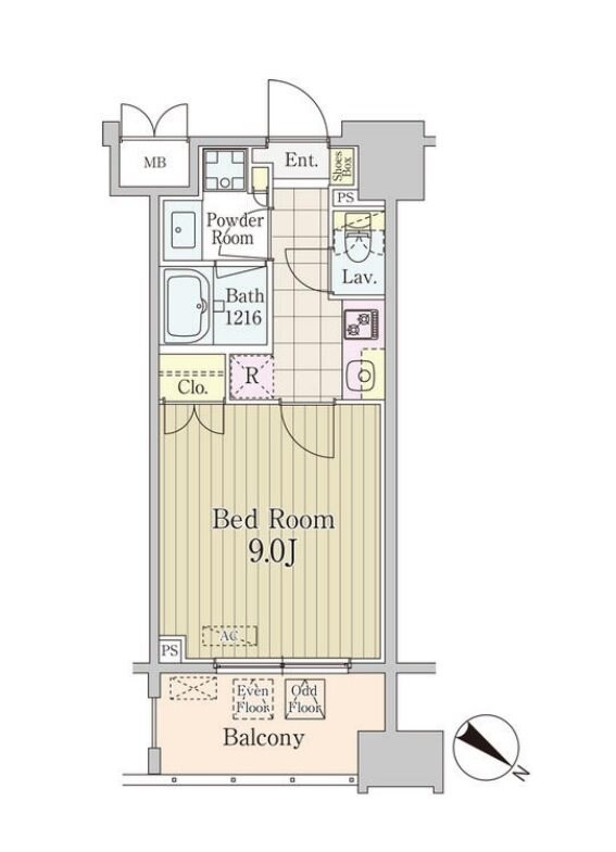 グランパレス東京八重洲アベニューの物件間取画像