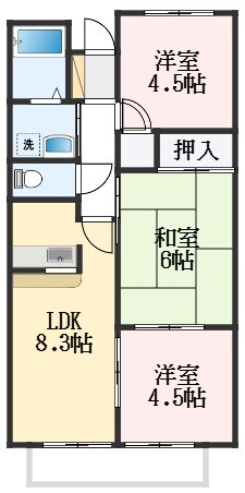 グランビューMの物件間取画像