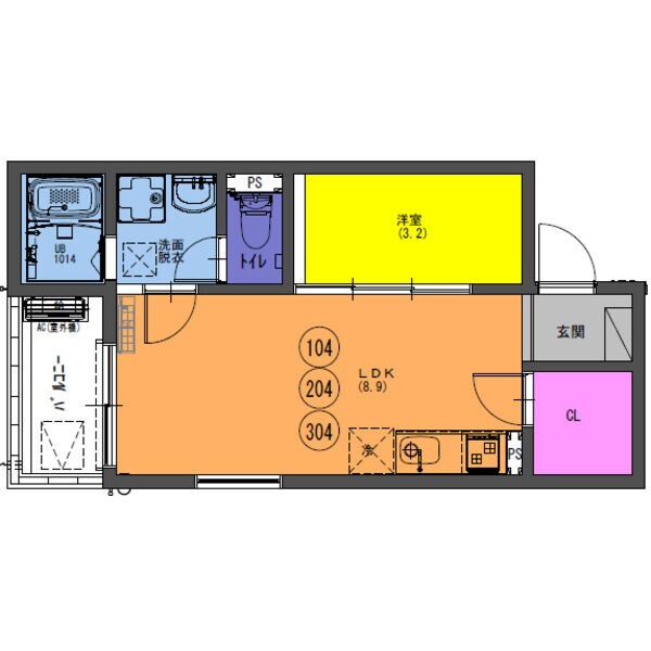 Fstyle鳳西町の物件間取画像