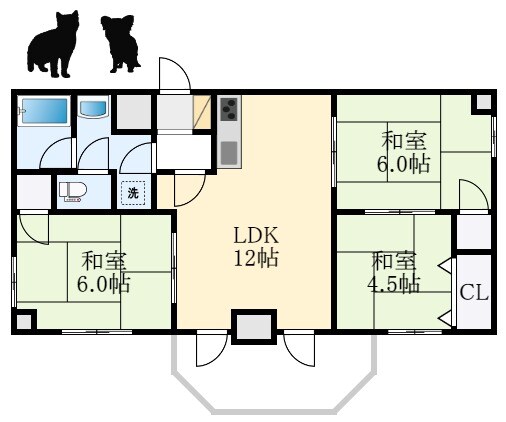 グレイスフル深井の物件間取画像