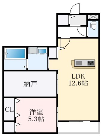 深井駅 徒歩21分 1階の物件間取画像