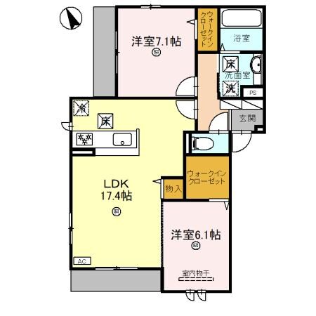 Avancee鳳の物件間取画像